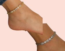 Load image into Gallery viewer, Diamond Square Anklet