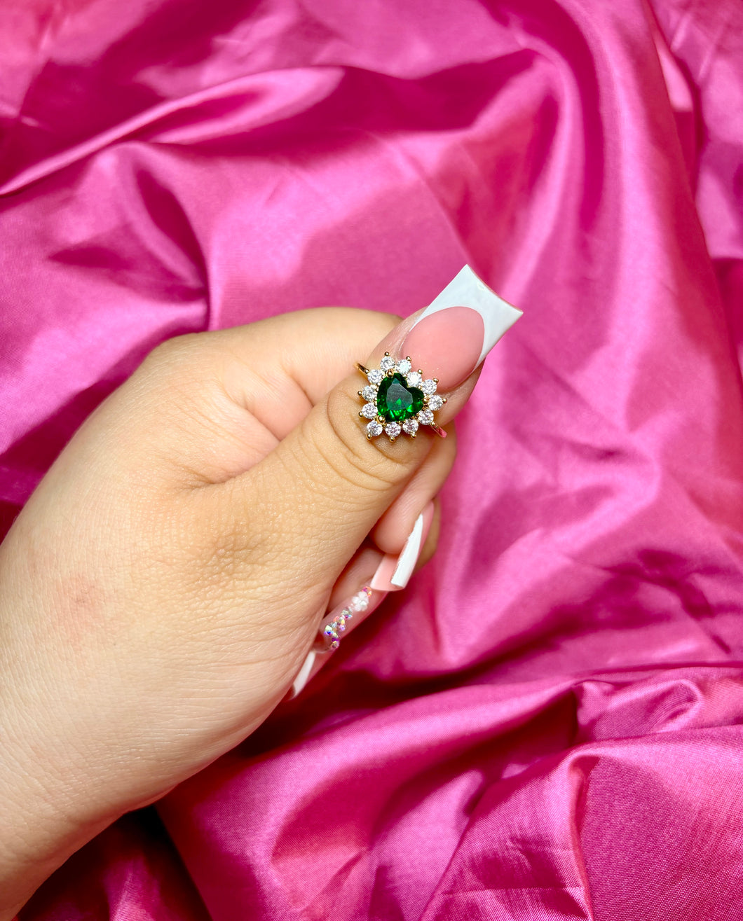 Green Crystal Heart