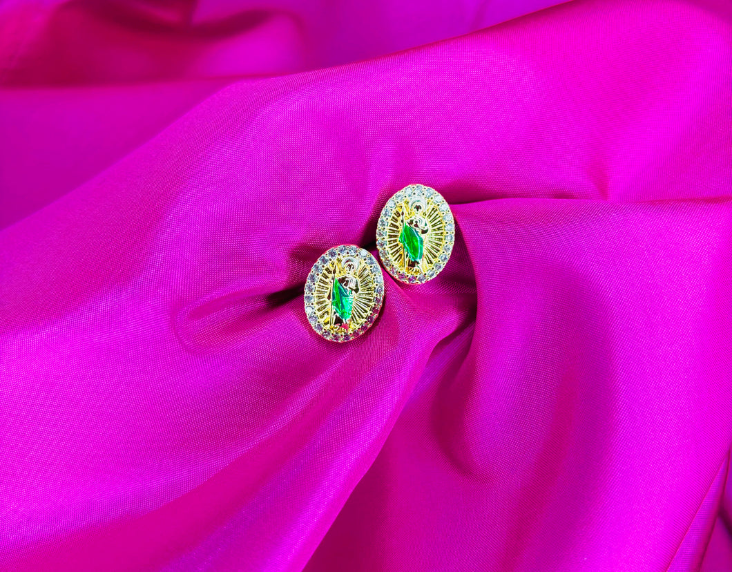 San judas Oval Studs