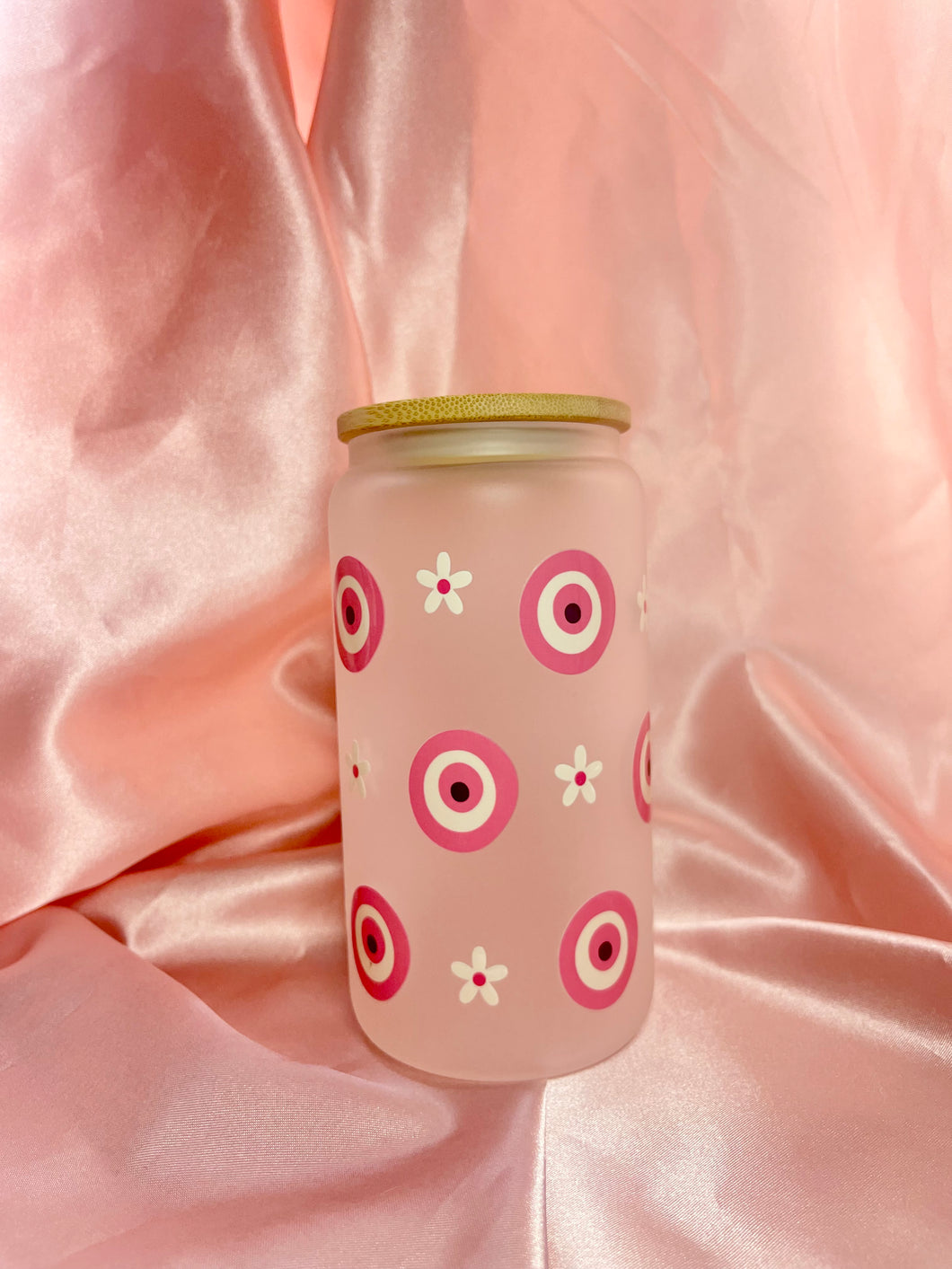 Pink Evil Eye (Frosted Cup)