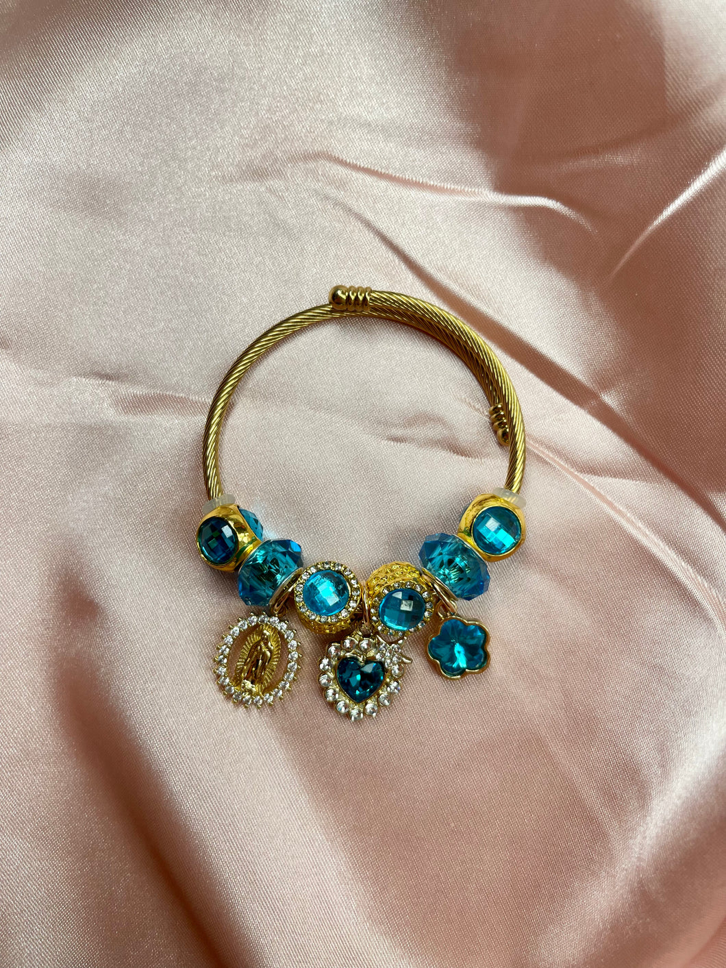 Blue Heart Bangle