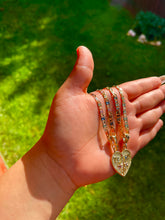 Load image into Gallery viewer, Gold Plated Breakable Heart Pendent w/ Gold Chains
