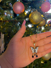 Load image into Gallery viewer, Hanging Evil Eye Mariposa Necklace

