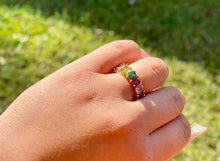 Load image into Gallery viewer, Square Stone Rings
