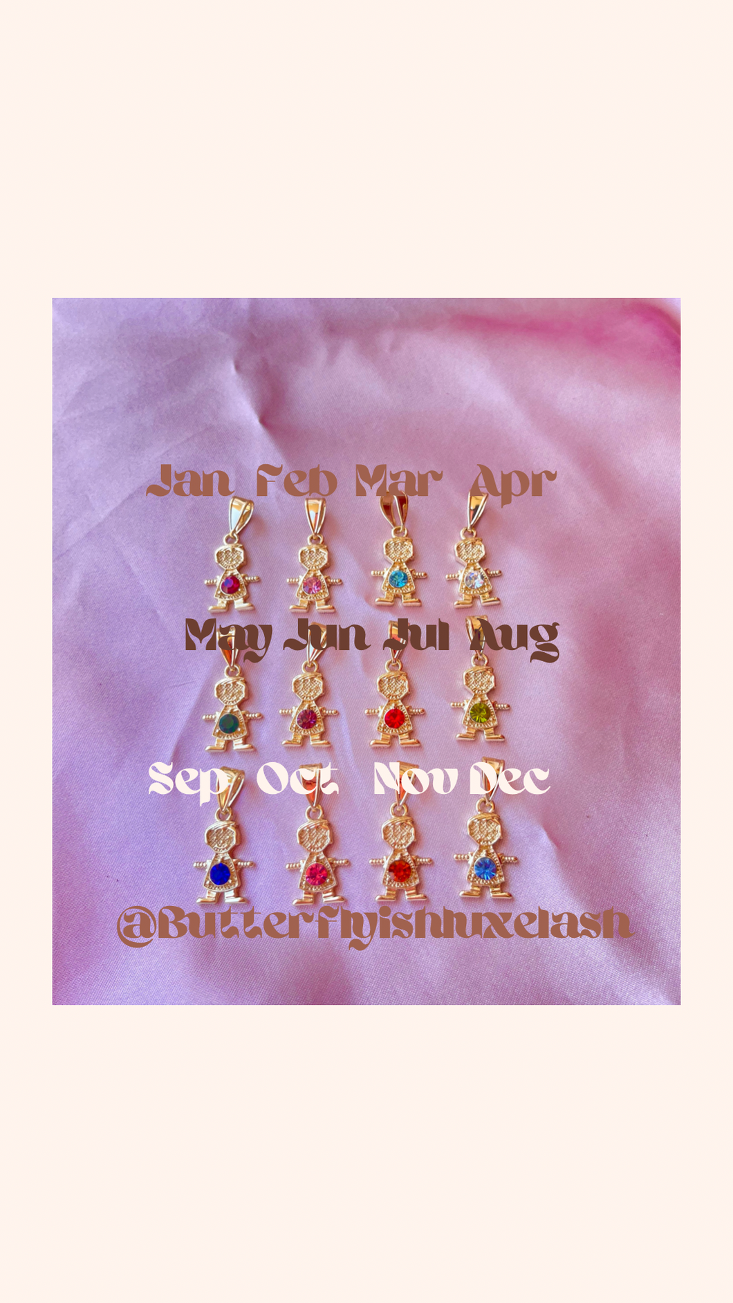 Boy Birthstone Pendant