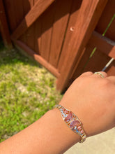 Load image into Gallery viewer, Multi Color Rose Butterfly Bracelet
