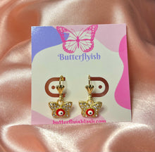 Load image into Gallery viewer, Butterfly Evil Eye Earrings 🧿
